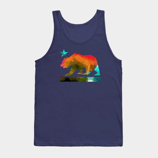 California State Bear (fractal colors) Tank Top by robotface